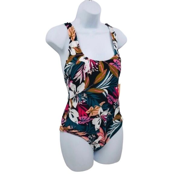 Kona Sol One Piece Tropical Floral Swimsuit - Picture 8 of 11